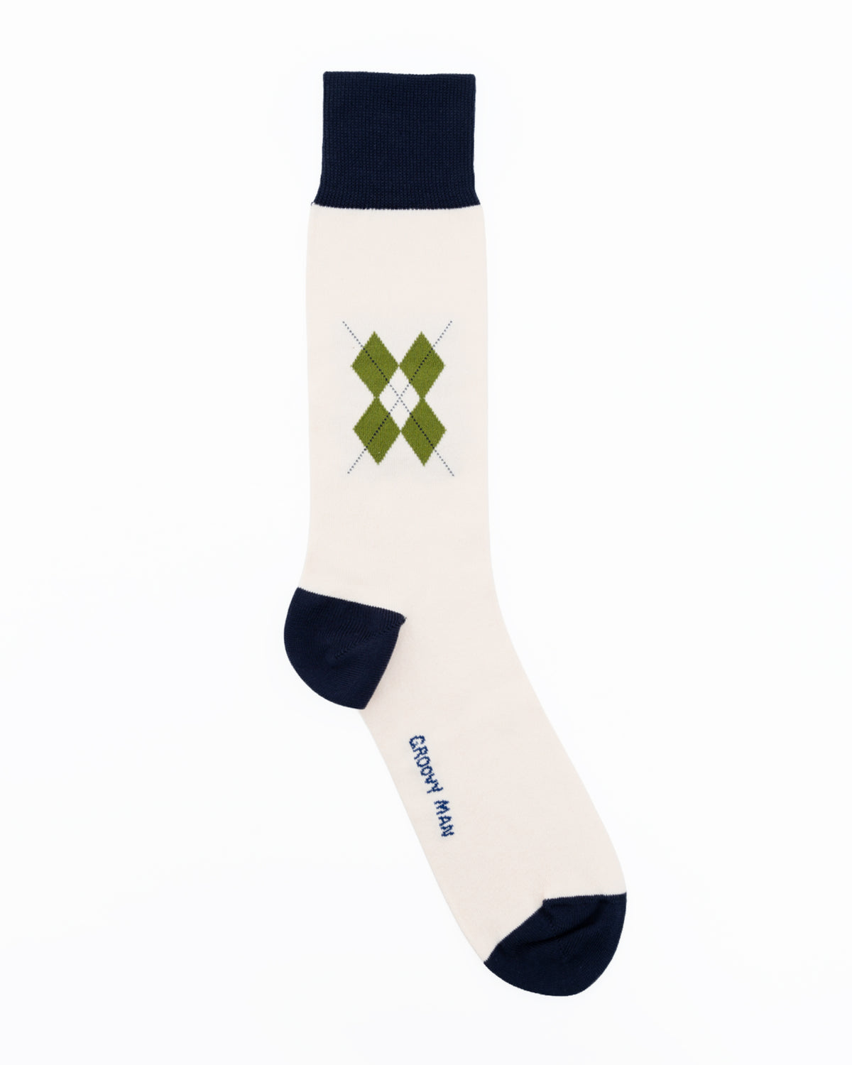 Groove Argyle – Cartoon White